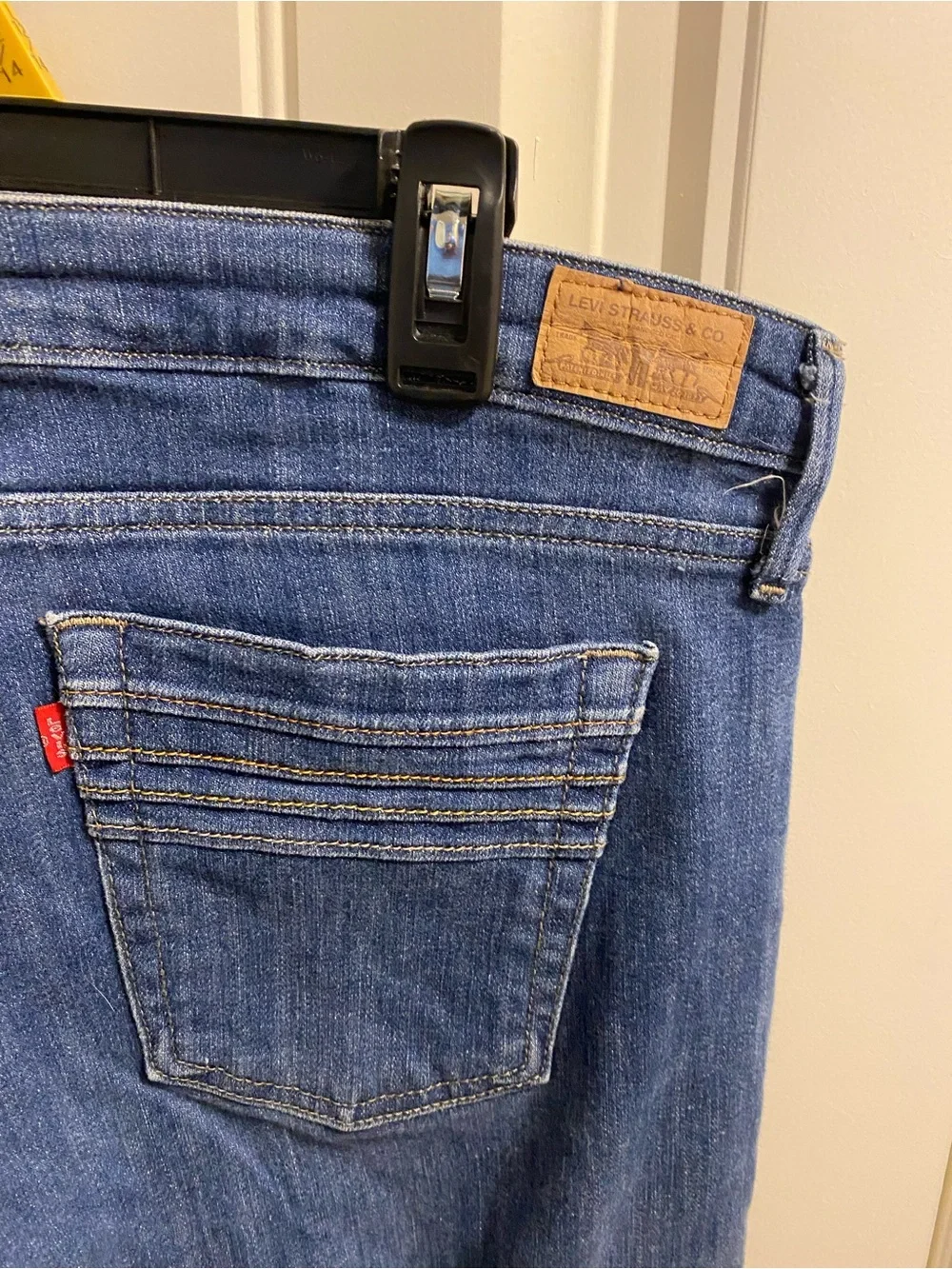 Levis 515 Jeans Shorts 14 Stretch Blue Denim Bermuda Y2K 2008